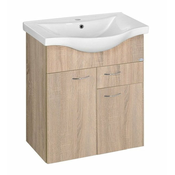 Kozmetična omarica KERAMIA FRESH, 60 x 74 x 33,7 cm, hrast platin - Hrast platin - 24 - 34.40 - MDF/laminat - Viseča/stojalo - Nujna namestitev - Aqualine - KERAMIA FRESH - 59.60 - Klasičen - 59,6x74x34,4 cm - 74.00