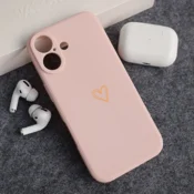 Maska Golden Heartbeat za iPhone 17 roze