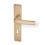Okovje za vrata ACT Lara HR (F4), klika-klika, WC ključ, AC-T F4 (aluminij bron), 90 mm