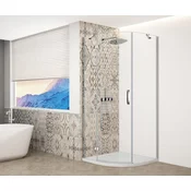 TRINITY CHROME kvadrantna tuš kabina 900x900 mm, prozorno steklo, levo - 90x90 cm - Gelco - TRINITY - 36 - Kvadrantne tuš kabine - 900 - 2000 - 900 - 8 - 14