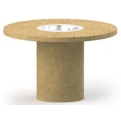 Casa Padrino luxury dining table with bioethanol fireplace A 120 x H. 75 cm - Different Colors - Dining room table - Garden table - Dining room furniture - Garden furniture - Luxury furniture