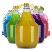 shumee 5x DAMA 3L GASIORS steklenica za vino balon za likerje, vino, sok, alkohol, mesečino