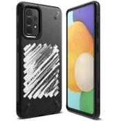 RINGKE Trpežno ojačano etui za telefon GALAXY A72 4G ONYX Paint črno