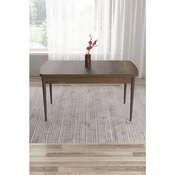 Hanah Home trpezarijski sto Tia, 132 × 80 cm, ploca u dekoru drveta Baroque, braon noge