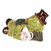 Vrtna dekoracija Ležeči povodni mož, keramika , 10x 10 x 13 cm