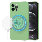 Silikonski ovitek Techsuit SoftFlex MagSafe za iPhone 12 Pro - mint