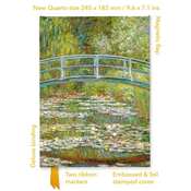 Claude Monet: Bridge Over a Pond of Water Lilies (Foiled Quarto Journal)
