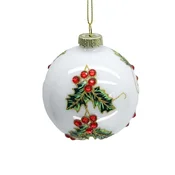 Homestar Božični okrasek JOY 8 cm bel