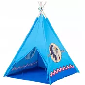 Indijanski šotor 120x120x150 cm modri