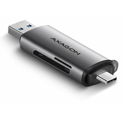 Axagon čitalec kartic SD in MicroSD USB-C + USB-A 3.2