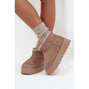 BIG STAR SHOES Womens Snow Boots On Platform With Stitching Big Star