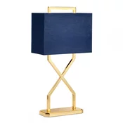 Elstead CROSS-TL - Stona lampa CROSS 1xE27/60W/230V zlatna/plava