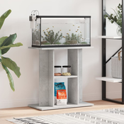 vidaXL Stojalo za akvarij betonsko sivo 60x30x60 cm inženirski les