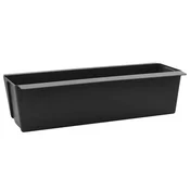 Vidaxl Cvečni zaboji za euro palete 12 szt. Črna 36 x 13,5 x 9,5 cm