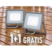 V-TAC LED reflektor 30W, 2400lm, SAMSUNG CHIP, IP65, siv, 1+1 gratis! Farba svetla: Hladna bela