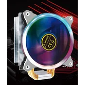Kuler CPU-HURACAN-ARGB-X130 LED UNI 150W 120mm.Fan +/-1600rpm 26dBa LGA 775/115x/1200/AMD sivi