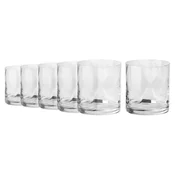 Set of 6 whiskey glasses, crystalline glass, 320 ml, Romance - Krosn