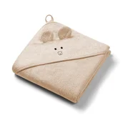 BabyOno Brisača bambus 100x100 cm, z ušesi, temno bež