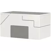 Homestar Komplet mehkih igralnih kock 2 kosa 86x49x47 cm siva
