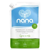 NANA DETERGENT ZA ROČNO POMIVANJE POSODE ČAJEVEC IN META EKO POLNILO, 1030 ml
