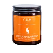 shumee Basil Mandarin - sojina sveča z vonjem bazilike in mandarine - yush - 180 ml