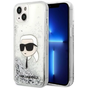 Karl Lagerfeld zaščitni ovitek Liquid Glitter  Karl Head, Iphone 14