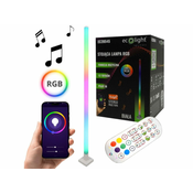 Eco light Stoječa RGB glasbena svetilka TUYA BELI