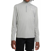 Majica za djecake Nike Dri-Fit Poly+ 1/4 Zip - carbon heather/reflective silver