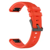 Univerzalen silikonski pas Techsuit QuickFit W058 26mm za pametne ure - oranžen