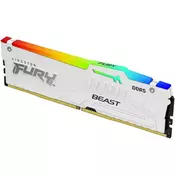 KINGSTON DDR5 16GB 5600MHz CL36 DIMM [FURY Beast] White RGB EXPO (KF556C36BWEA-16 )