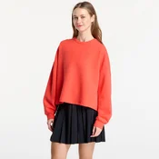 Mikina Nike 24.7 ImpossiblySoft Womens Dri-FIT Oversized Crew-Neck Top Lt Crimson/ University Red XL