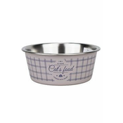 Zolux Skleda za mačke iz nerjavečega jekla FOOD CAT 400ml roza