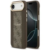 shumee Ovitek Guess 4G Stripe MagSafe za iPhone Air rjave barve