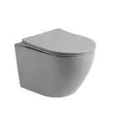 BELNEO viseča brezrobna WC školjka z ultra tanko desko MS2342MG