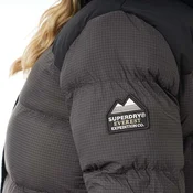 Superdry Zimski plašč  antracit / črna