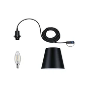 Paulmann Plug & Shine viseča svetilka Kofia, antracit, IP44 - Aluminij