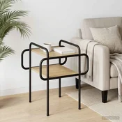 vidaXL Klubska miza Sonoma hrast 40 x 40 x 51 cm Inženirski les