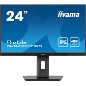 Monitor IIYAMA - ProLite XUB2497HSN-B1, 23.8, FHD, IPS, 1 ms, USB Hub