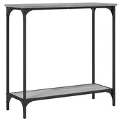 Vidaxl Konzolna mizica siva sonoma 75x30,5x75 cm inženirski les