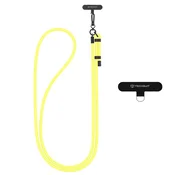 Vrvica za telefon Techsuit Crossbody Strap z nastavljivo dolžino - bright limoncello