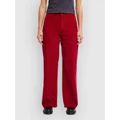 RVCA Coco Cord ženske hlače brick red