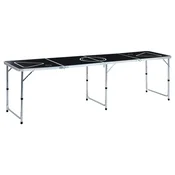 Sklopivi stol za pivski pong 240 cm crni