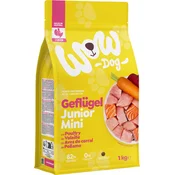 WOW Suha pasja hrana JUNIOR Minis - perutnina - 1 kg