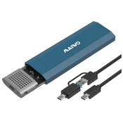 Externo Kucište USB-C 3.1 na M.2 NVMe/SATA aluminium, K1690