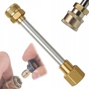 shumee QRC-EasyLock TR22F KärcherConnect - Ženski podaljšek | QRC 1/4 | Navoj TR22 x 1,5 | Za Kärcher pištole za peno in sulice EASY!Lock | Konstrukcija iz medenine