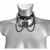 Ovratnica z Verigo DEATH'S HEAD SPIKE CHOKER - LSF9 50