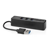 Nedis USB zvezdišče | 1x USB-A | 3x USB A ženski | 5 pristanišč | USB 2.0 | USB napajanje | SD & MicroSD