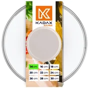 KADAX stekleni pokrov 14 cm univerzalni toplotno odporen pokrov za lonce in ponev, (5000355961)