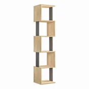 Hanah Home Piri Sonoma hrast antracit polica za knjige 35x161x30cm, bež