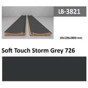 Profil Zidni MDF LB-3821 Soft Touch Storm Grey (726) 2800x128x18mm ( 026-043 )